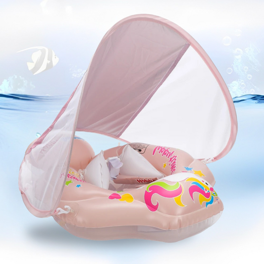 Bouée bébé avec pare soleil intégré